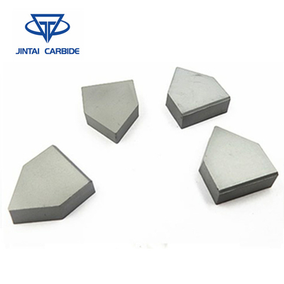 Brazed Tip Tungsten Carbide Sisipan, Sisipan Cutting Carbide Untuk Bagian Alat Tangan pemasok