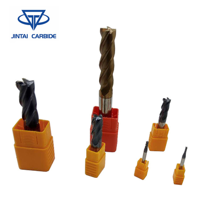 4 Flute Ekstra Panjang Panjang Pemotong Pabrik Akhir Persegi / Pemotong Penggilingan Diindeks Karbida End Mill pemasok