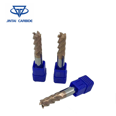 4 Flute Ekstra Panjang Panjang Pemotong Pabrik Akhir Persegi / Pemotong Penggilingan Diindeks Karbida End Mill pemasok