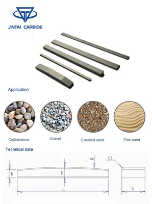 Penghancur Batu Bagian Tungsten Carbide Bar Rotor Tip Untuk Impact Crusher pemasok